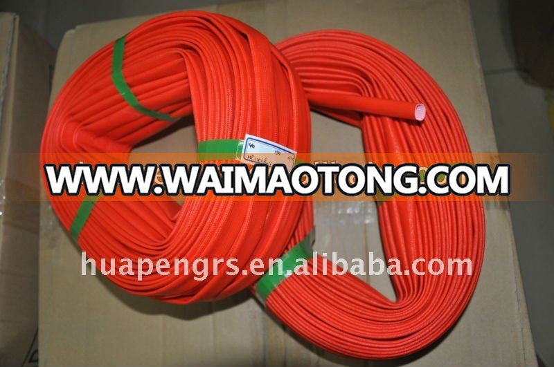 Silicone coated fiber glass sleeving for electrical wire insulation sleeve